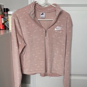 Women’s Nike Blush Pink Quarter-Zip jacket/Top XL